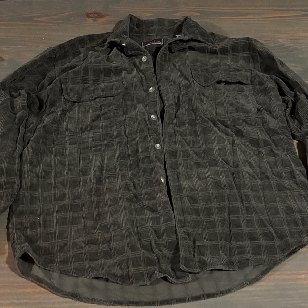 No Fear Plaid Button Down